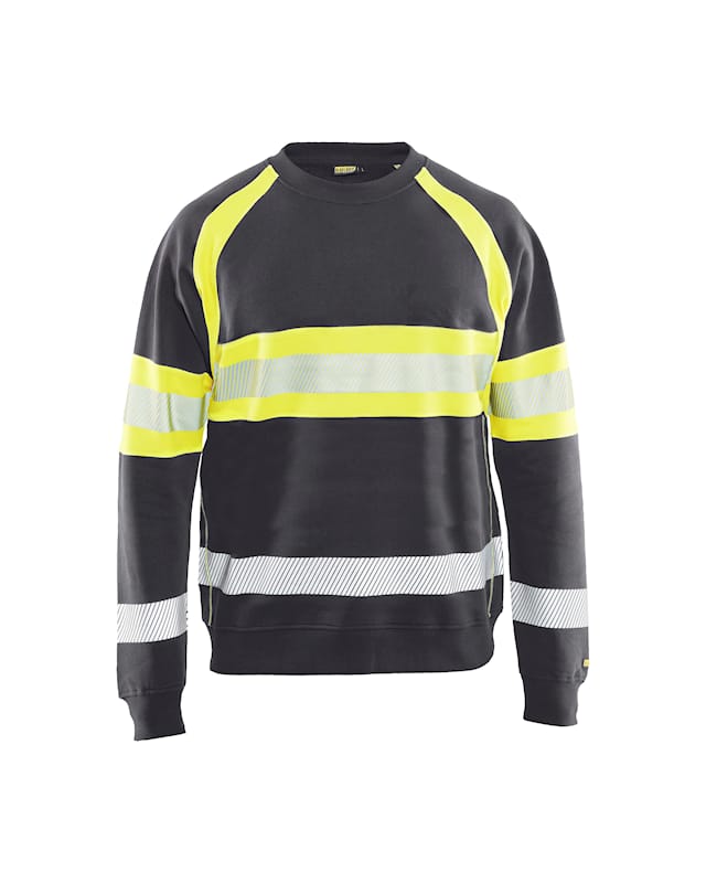 Blakader Sweatshirt 33591158 Hi-Vis (Grey/Yellow) 3XL