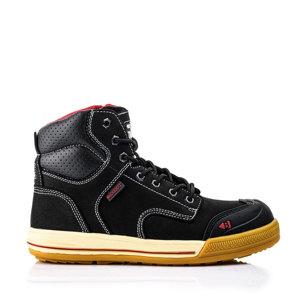 BUCKBOOTZ TRADEZ SNEAKER HOOG ZWART S3 Werkschoen EAZY