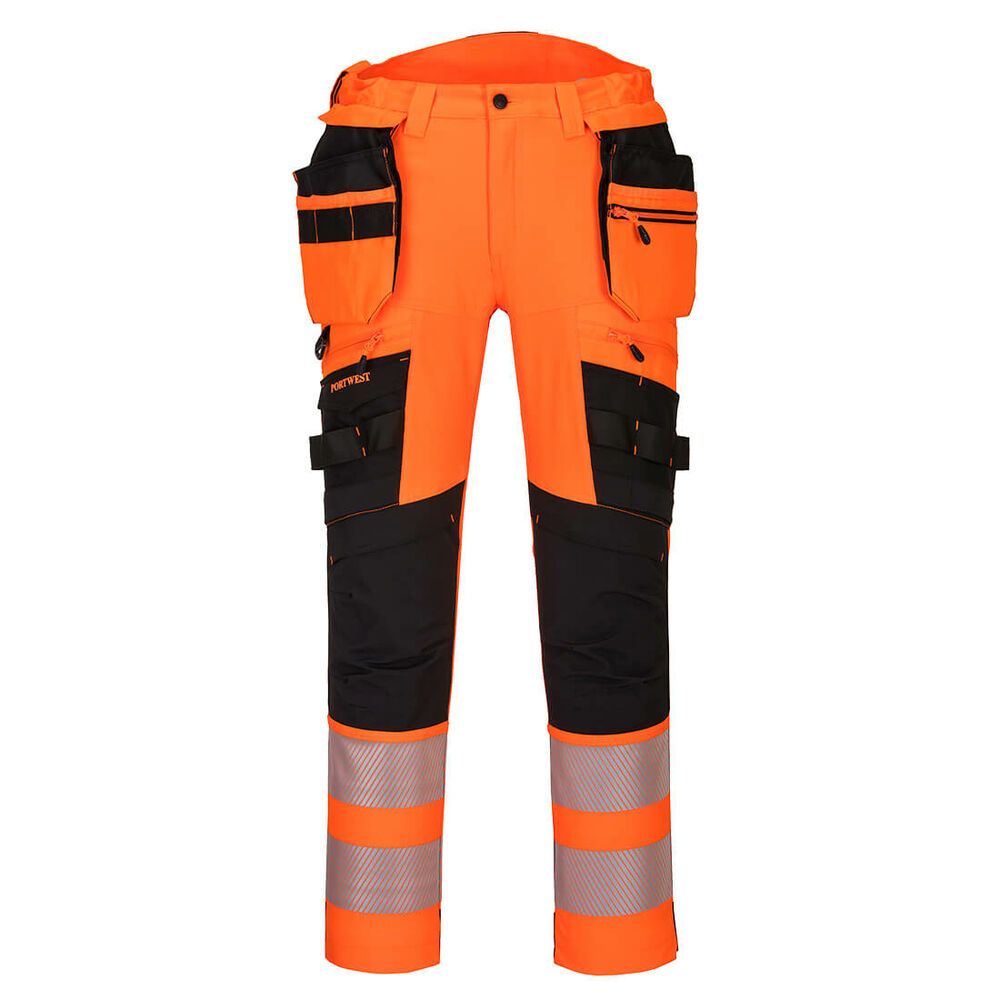 DX4-Hi-Vis broek met afneembare holsterzakken