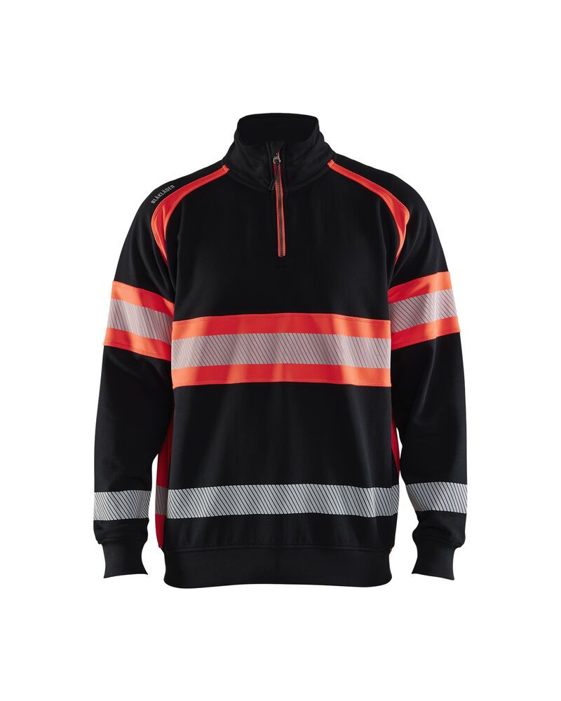 zwart/high vis rood