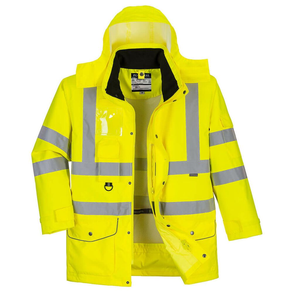 Ademend Hi-Vis 7-in-1 Verkeersjack