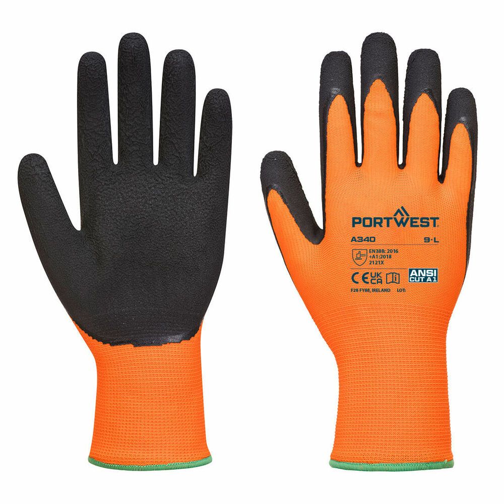 Hi-Vis Grip Handschoen - Latex