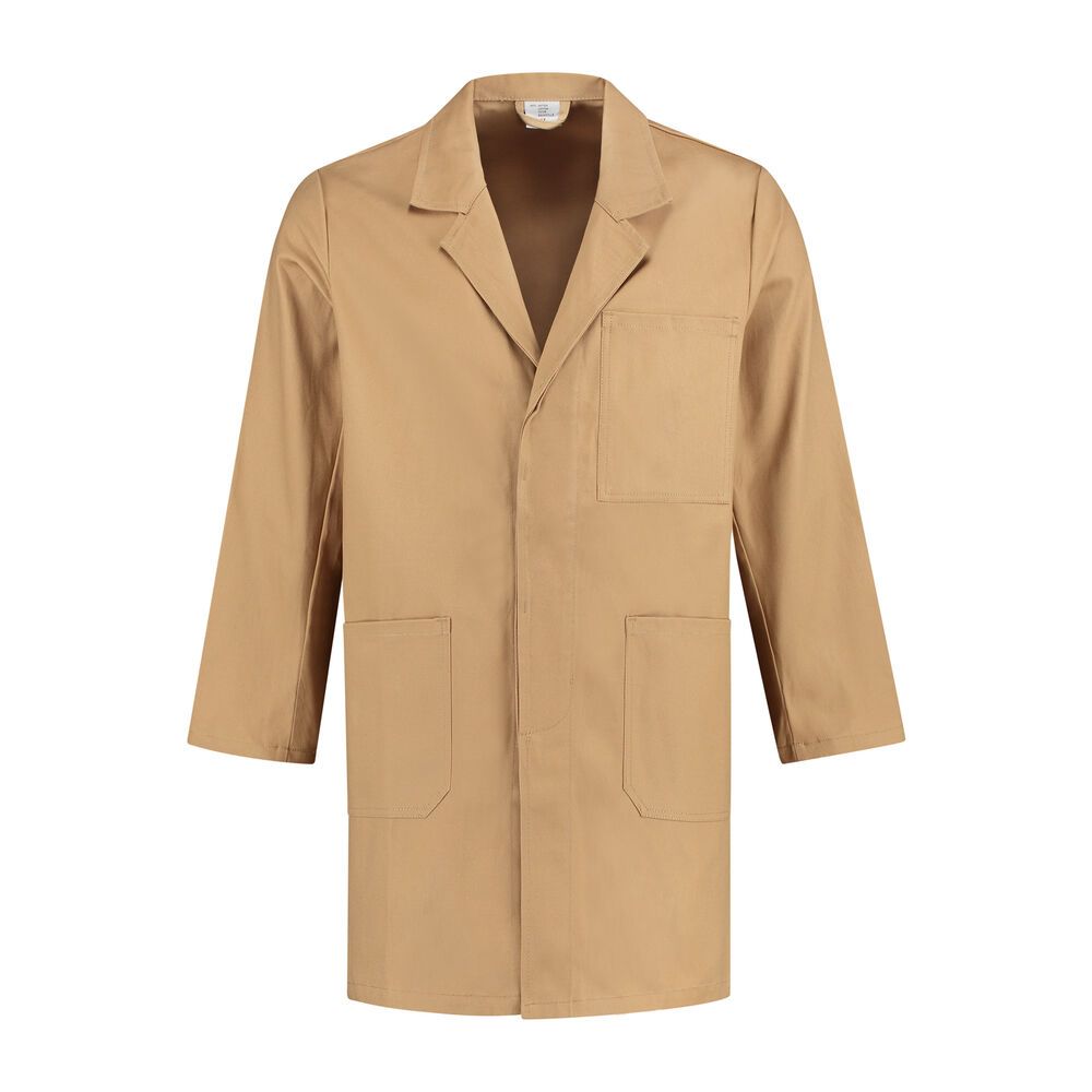 Stofjas 100% katoen kaki maat 152