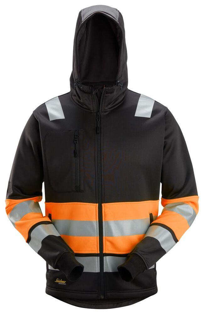 Snickers High-Vis Klasse 1, Hoodie met Rits 8038
