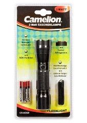 Camelion Flashlight CT4002 Aluminium 3Watt torche with SOS functionnincl. 3xLR03 batt.