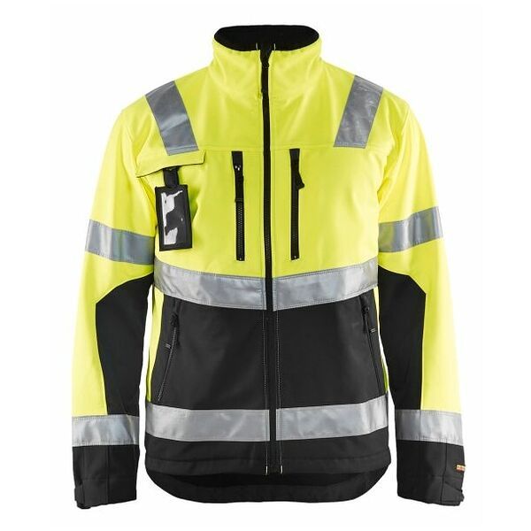 Blakader High Vis Softshell Jacket – Yellow/Black M