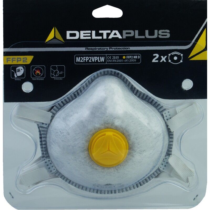 SET 2 STOFMASKERS FFP2 M2FP2VW Delta Plus