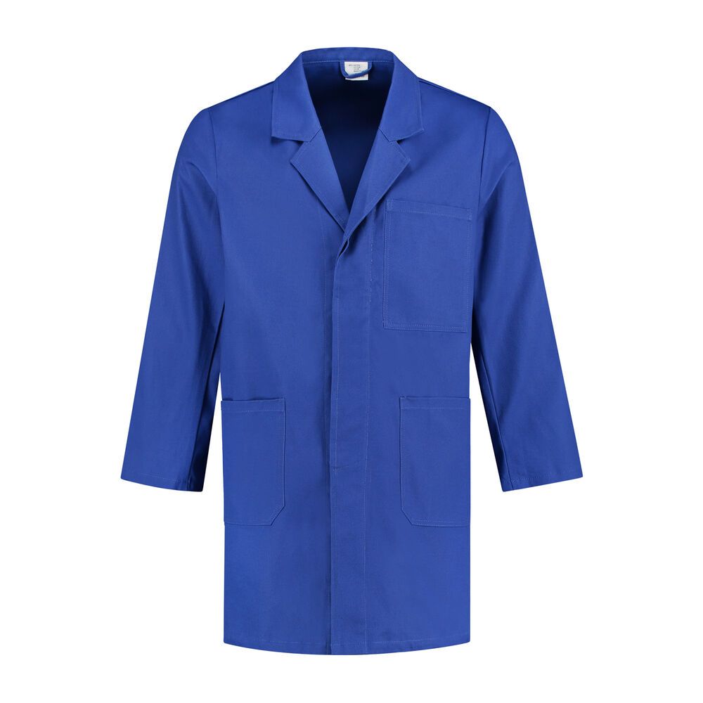 Stofjas 100% katoen korenblauw maat XXL