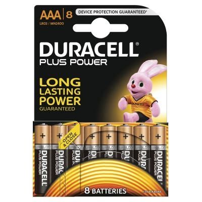 Duracell Plus Power Duralock Alkaline AAA/LR03 blister 8