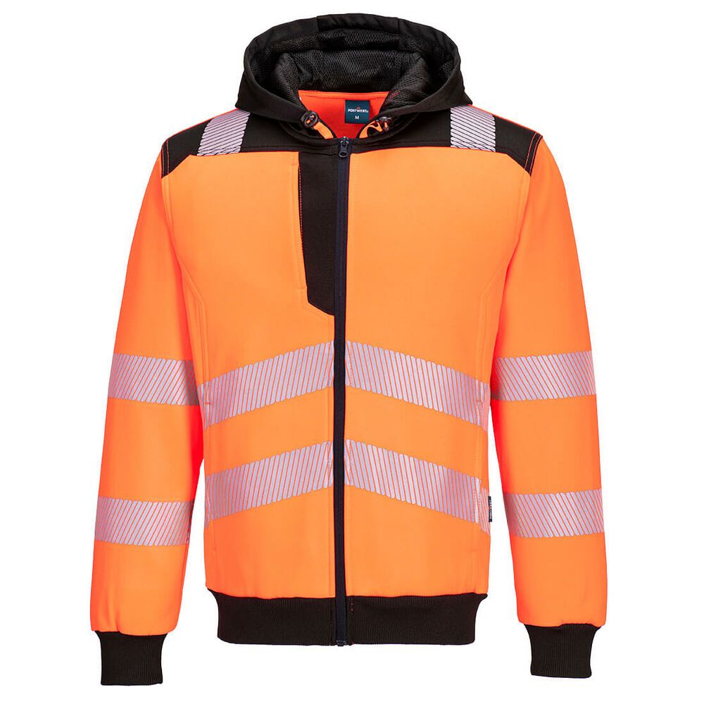 PW3 Hi-Vis Hoodie met rits