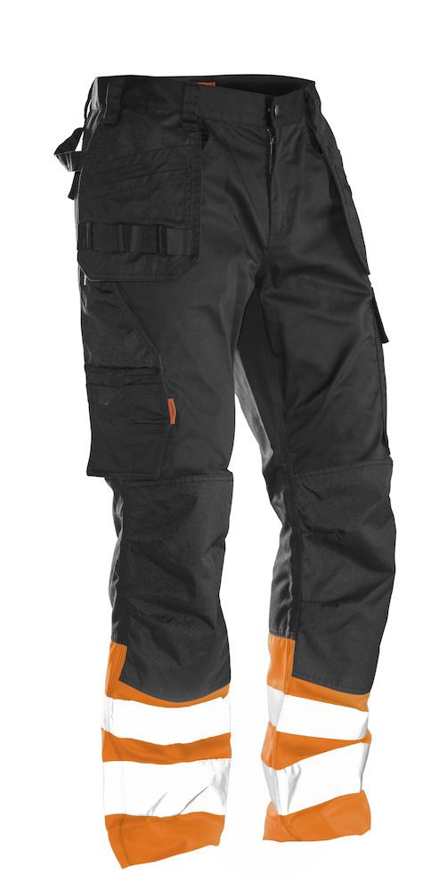 black/orange