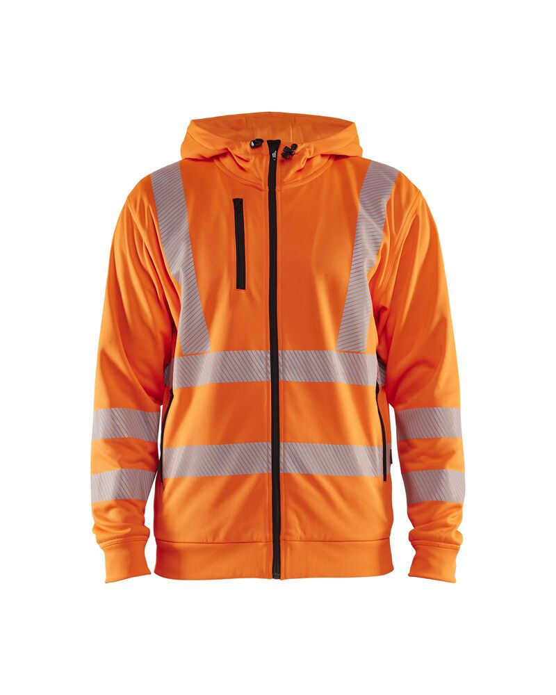 Blåkläder 3565 High Vis Hoodie met rits