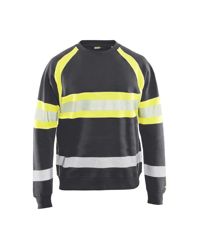 medium grijs/high vis geel