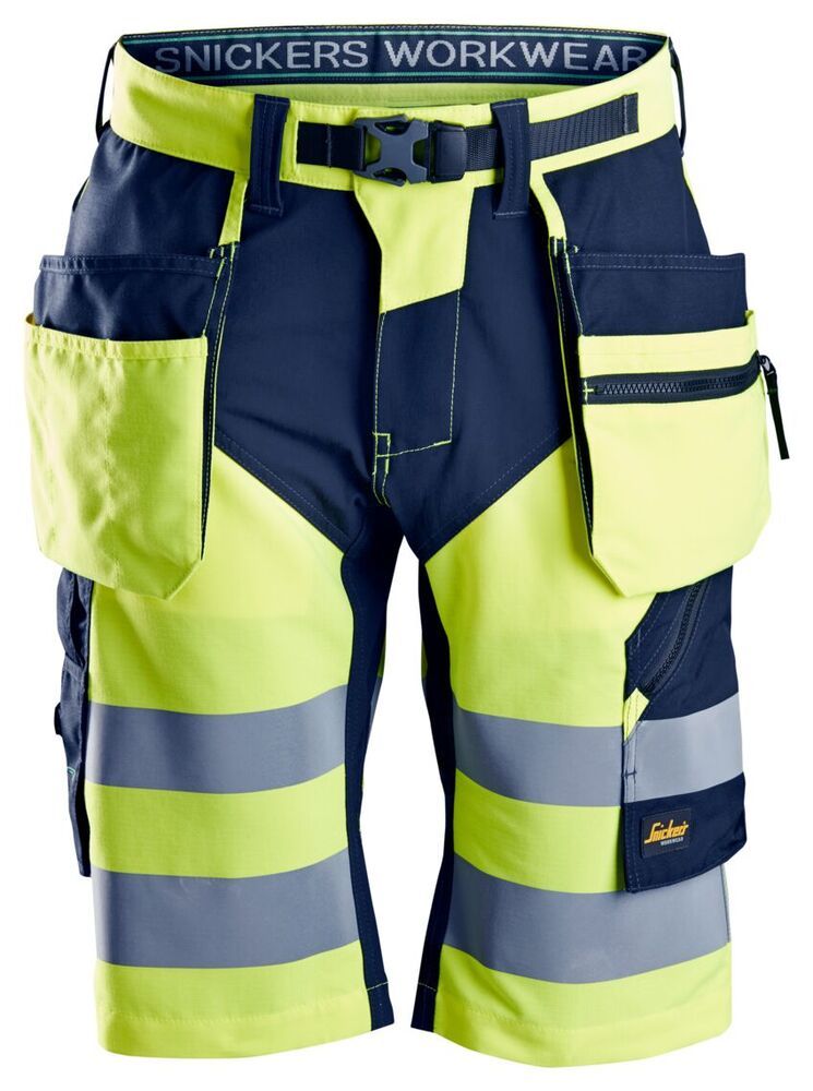 high vis geel/marineblauw
