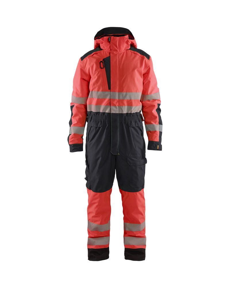 high vis rood/zwart