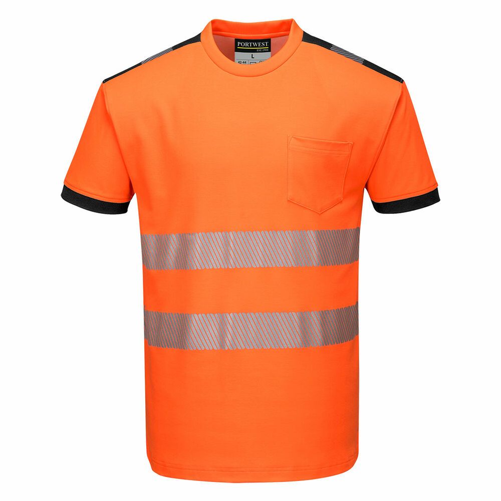 PW3 Hi-Vis Vision T-Shirt Korte Mouw