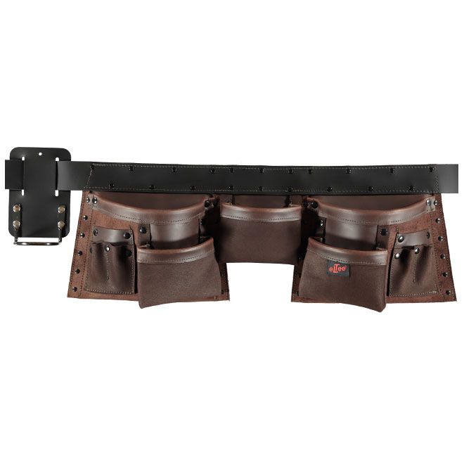 Dubbele gereedschapsgordel 11 vakken met hamerhouder | CAL-D4 | Eltee