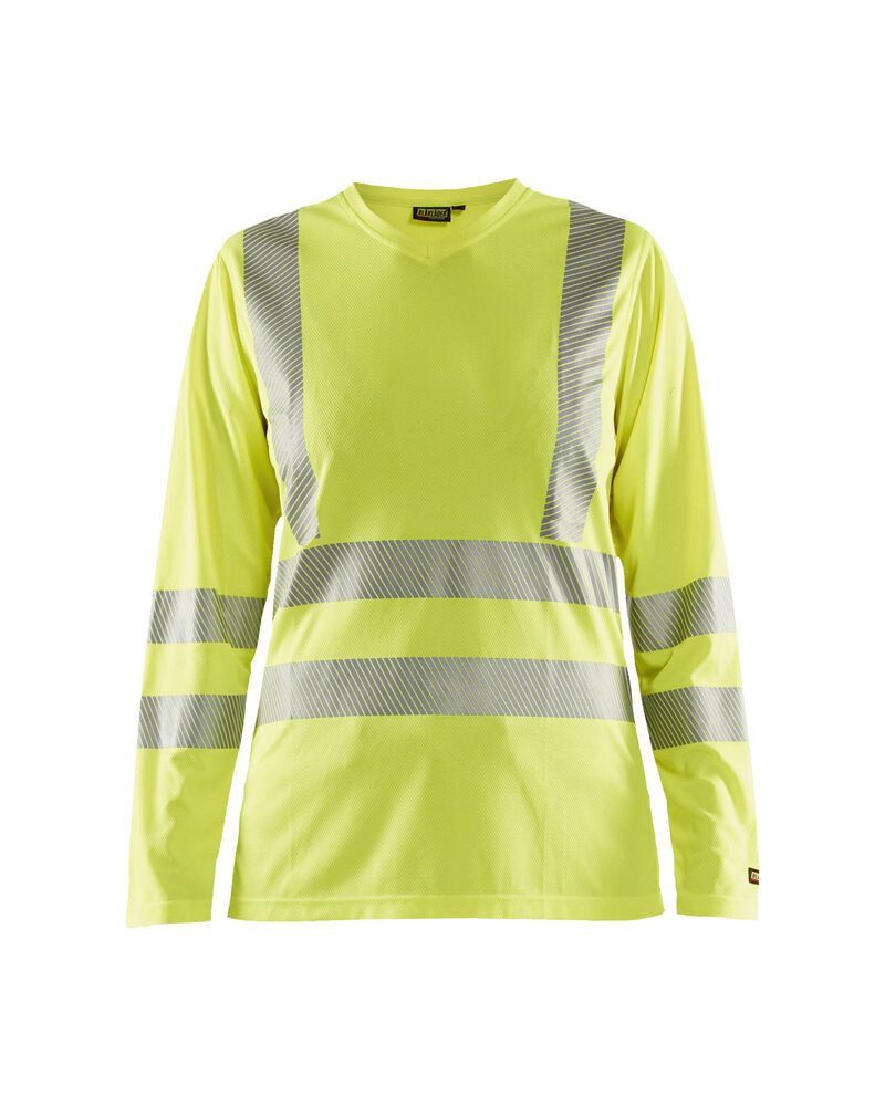 Blåkläder 3485 Dames T-shirt lange mouw High Vis