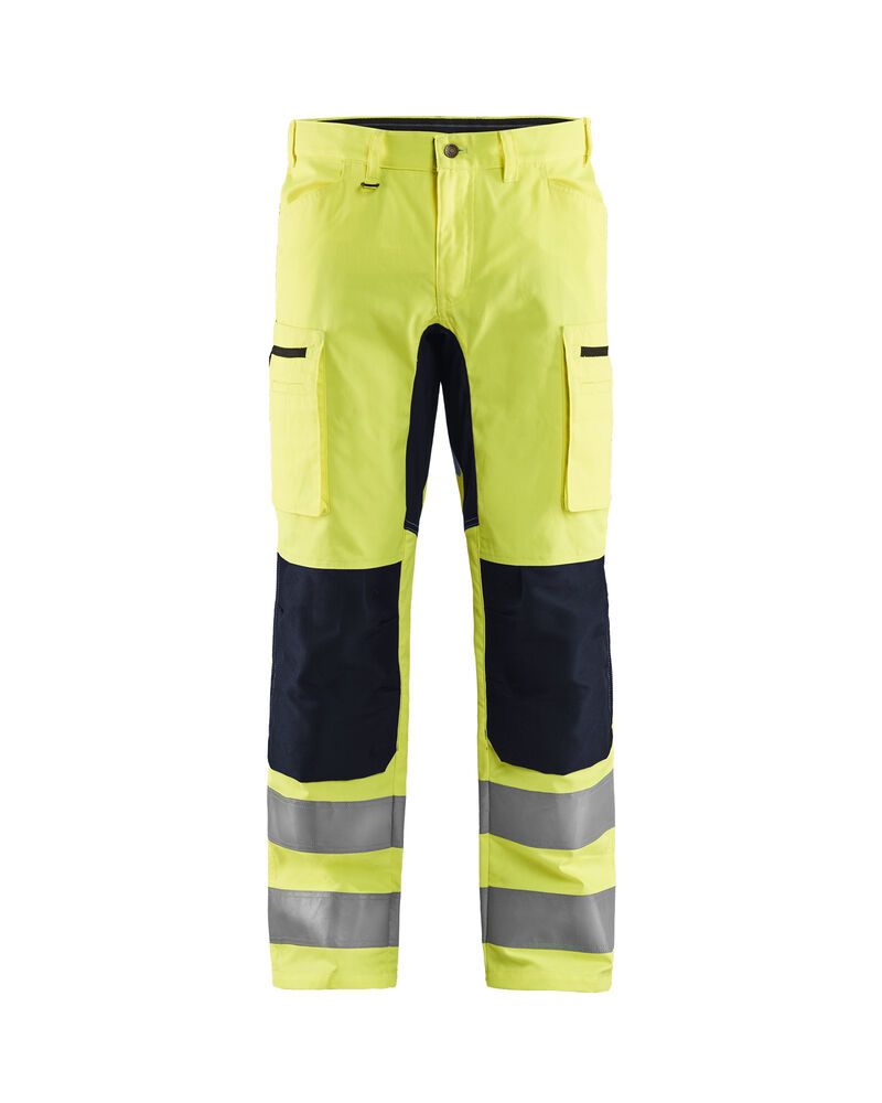 Blåkläder 1585 High Vis werkbroek met stretch