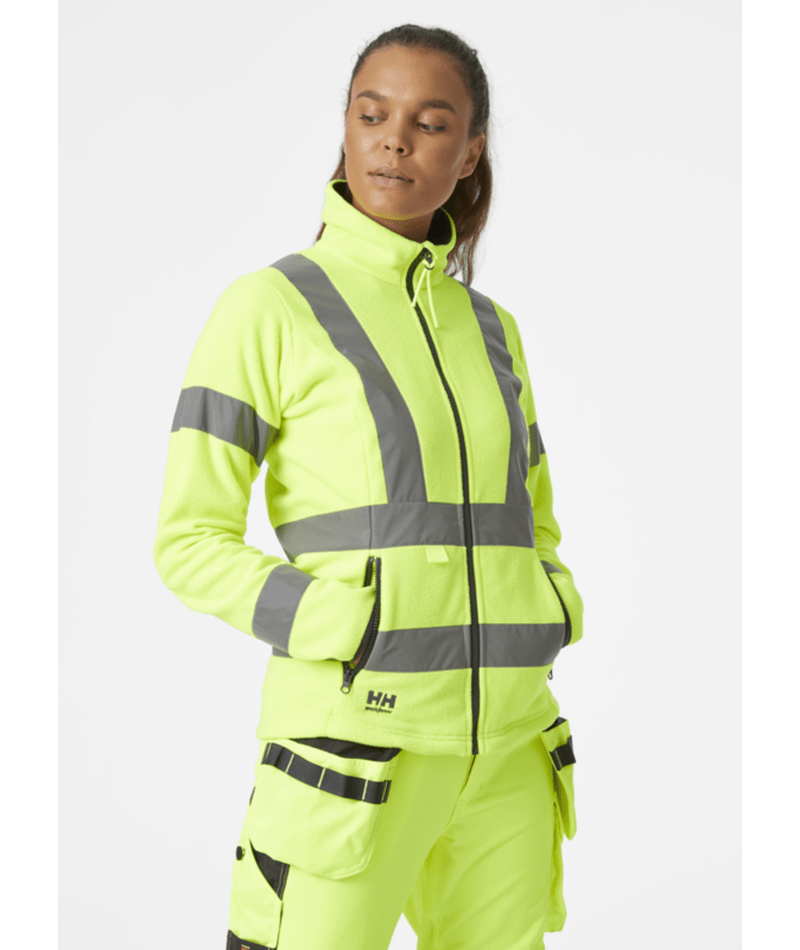 HELLY HANSEN W LUNA HI VIS FLEECE JACKET 72174