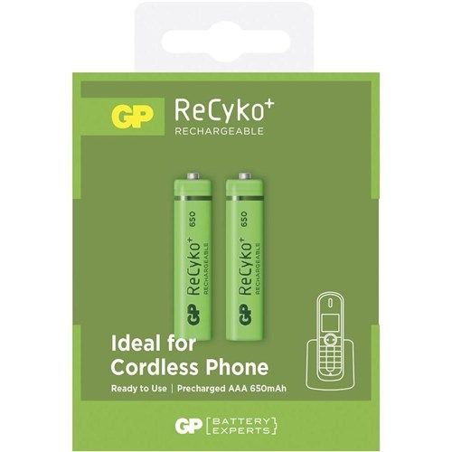 GP Recyko+ Rechargeable NimH AAA/HR03 650mah blister 2