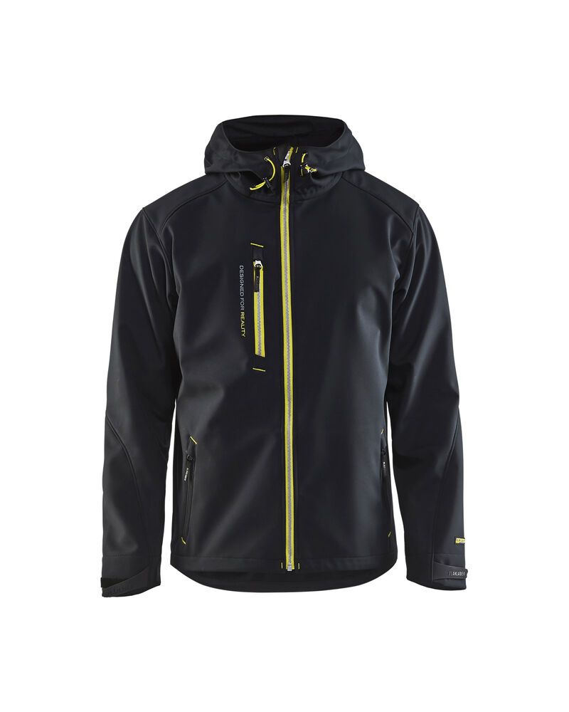 zwart/high vis geel