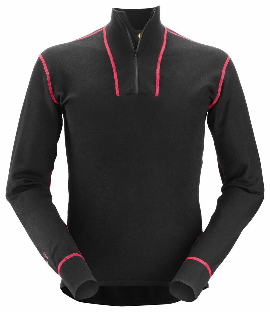 Snickers ProtecWork, Wollen Shirt met Lange Mouwen en Rits 9462