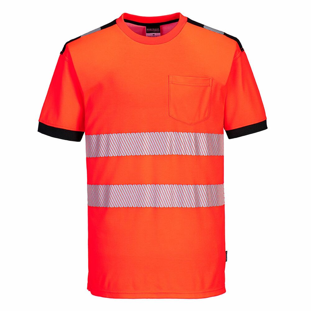 PW3 Hi-Vis Vision T-Shirt Korte Mouw