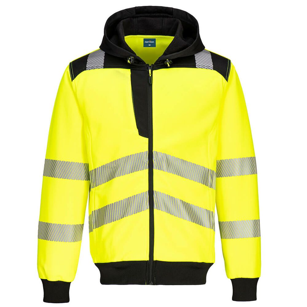 PW3 Hi-Vis Hoodie met rits