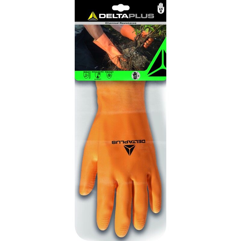 HANDSCH.LATEX ORANJE 8/9 Delta Plus