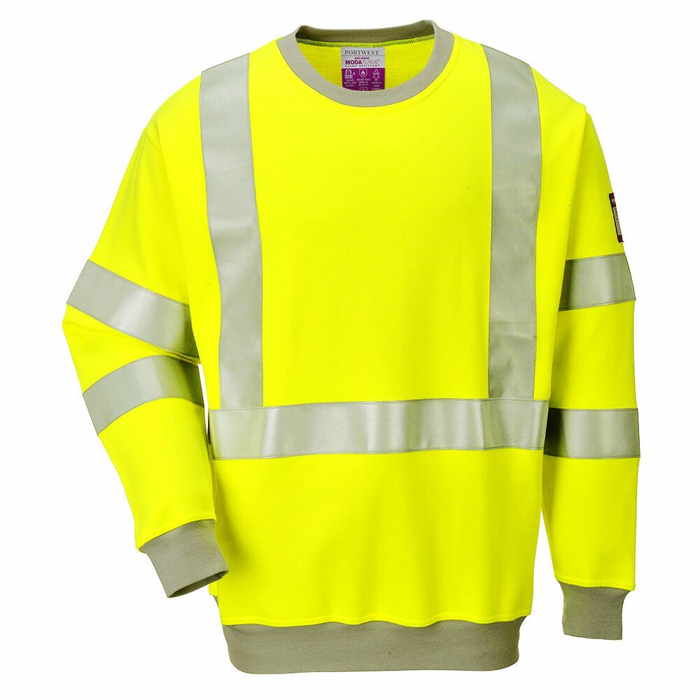 Vlamvertragend Antistatisch Hi-Vis Sweatshirt