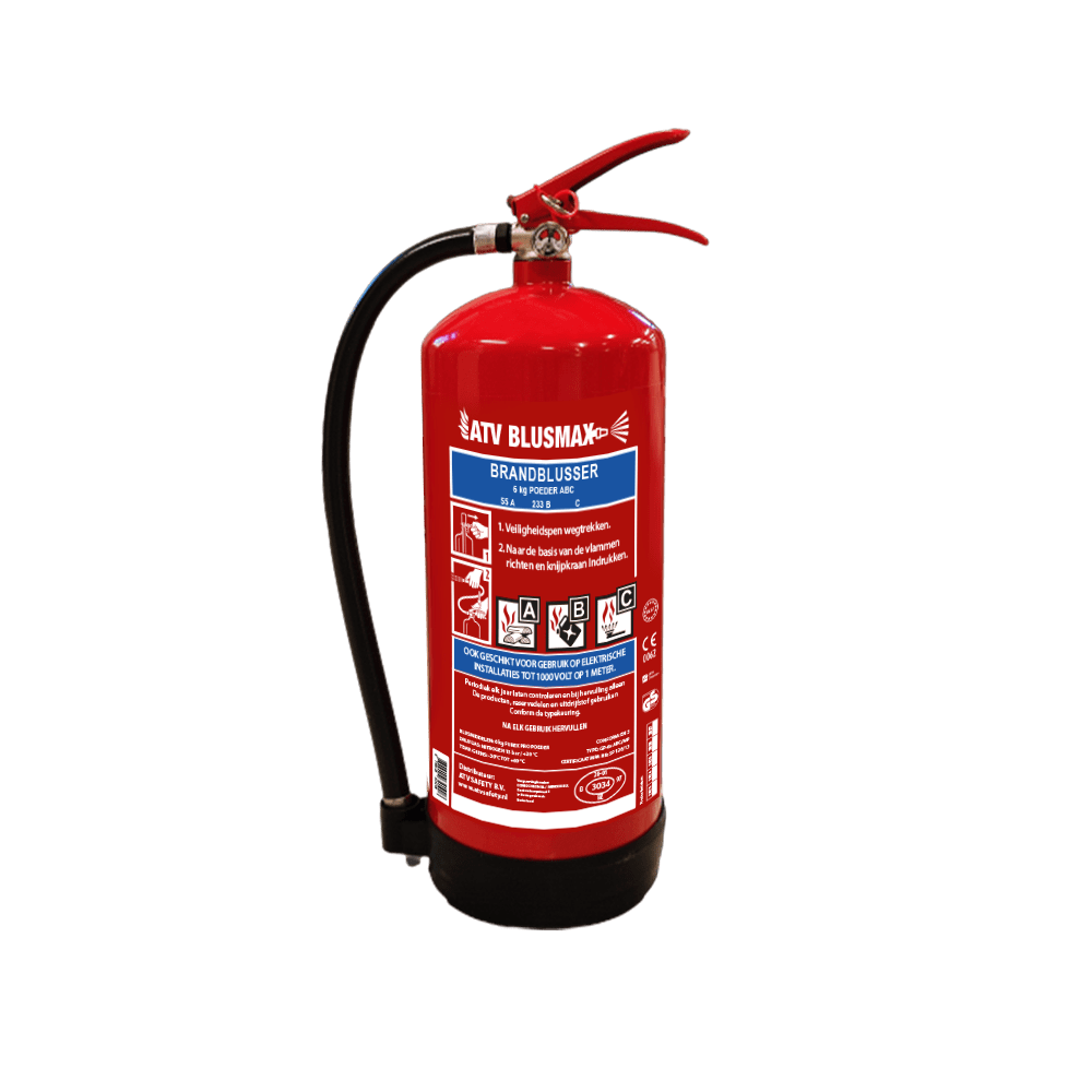 Poederblusser 6 kg ABC staal 55A 233B C compact(-30)