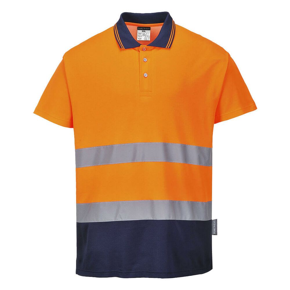 Tweekleuren Katoenen Comfort Polo