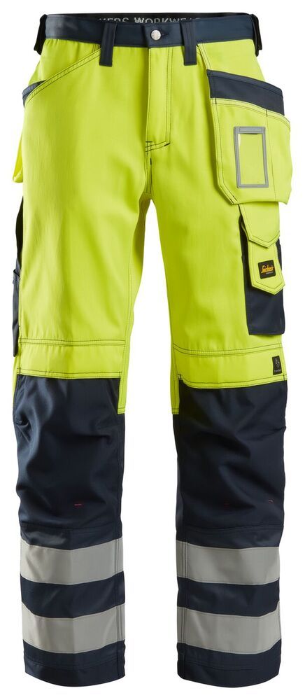 Snickers Broek High Visibility, klasse 2 3233