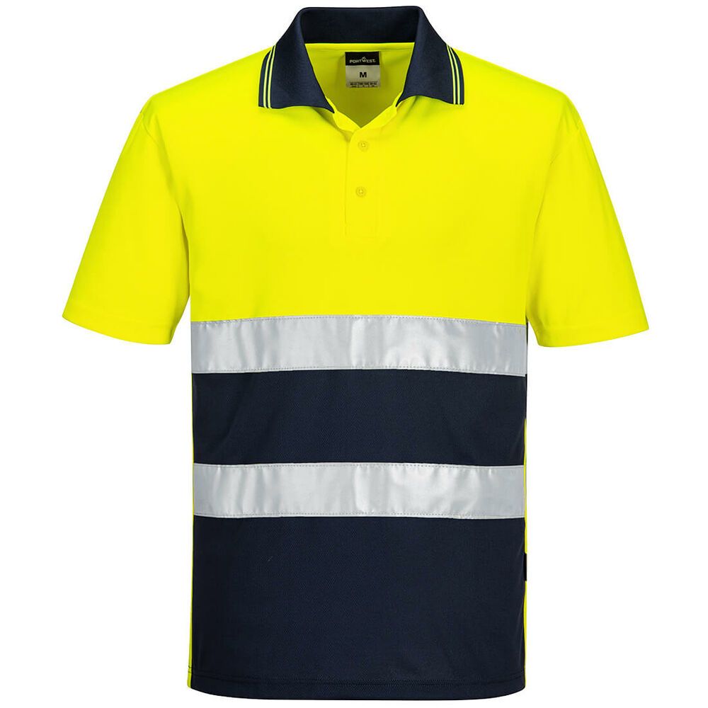 HiVis lichtgewicht contrast Poloshirt Korte Mouw