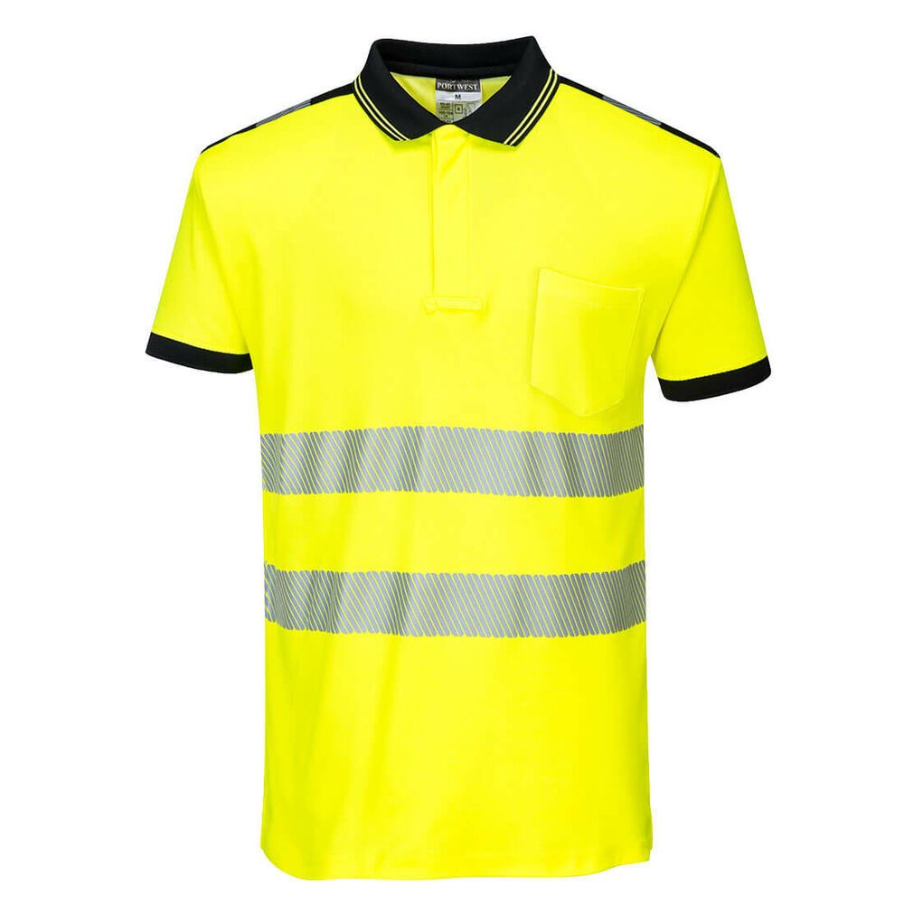 PW3 Hi-Vis Poloshirt Korte Mouw